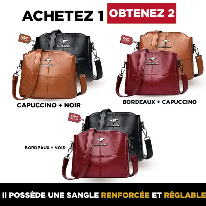 (Achetez 1, OBTENEZ 2 UNITÉS) Sac à main en Cuir Noble Megan® / Élevez votre style à un niveau supérieur