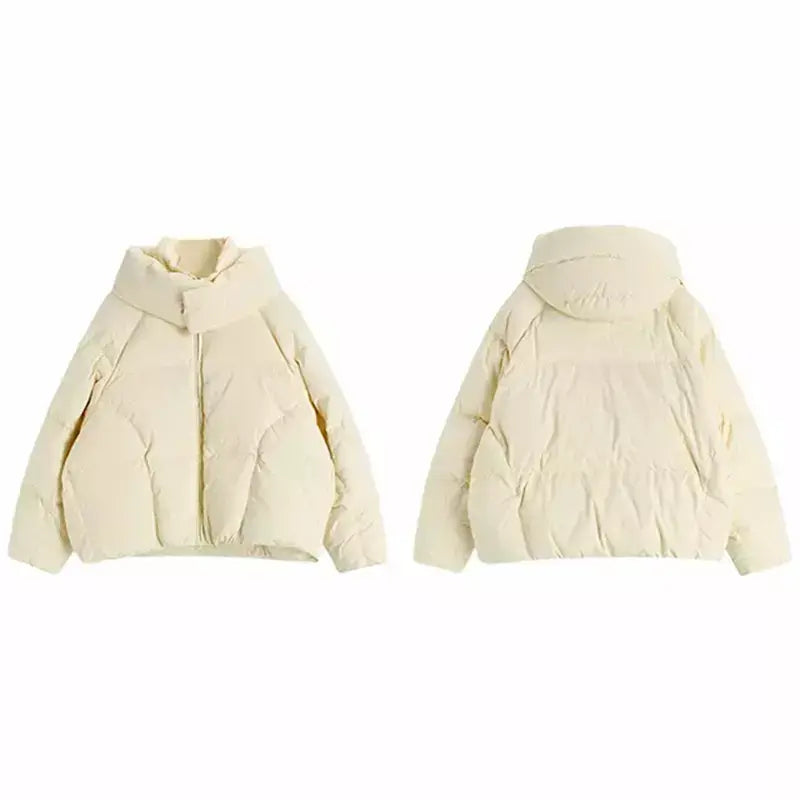 Parka en duvet d'oie pour femme - Beige