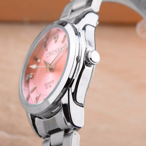 Montre de Luxe pour Femme - Argent Rose