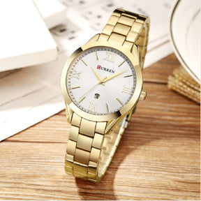 Montre en acier pour femmes Curren