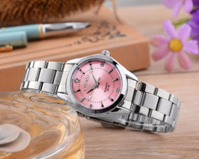 Montre de Luxe pour Femme - Argent Rose