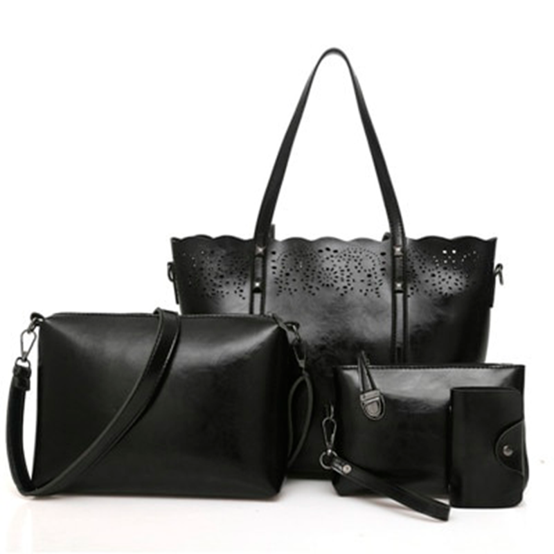 Kit Sac Cuir Femme 4 Pièces